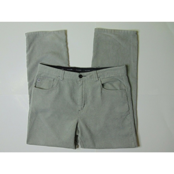 Travis Matthew 34 x 32 Corduroy Golf Pants Gray - Picture 3 of 5